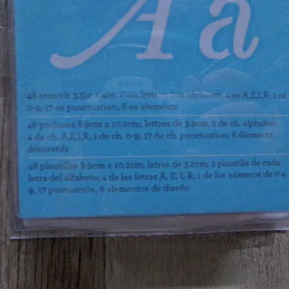 Martha Stewart Crafts, Monogram Flourish Stencil, Set of 48 Stencils - Picture 3 of 3